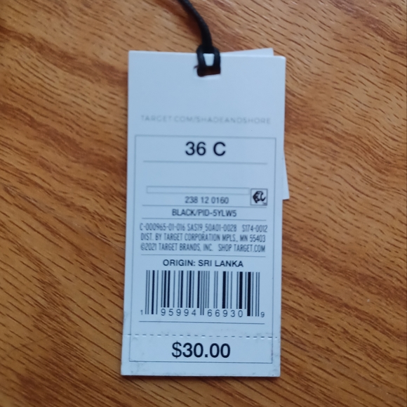 Bikini top with mixed print - Picture 3 of 7